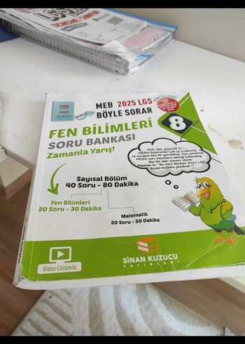8. Sınıf Fen Bilimleri Soru Bankası Kitapları - Görsel 2