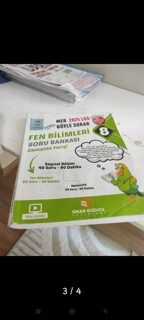 8. Sınıf Fen Bilimleri Soru Bankası Kitapları - Görsel 2