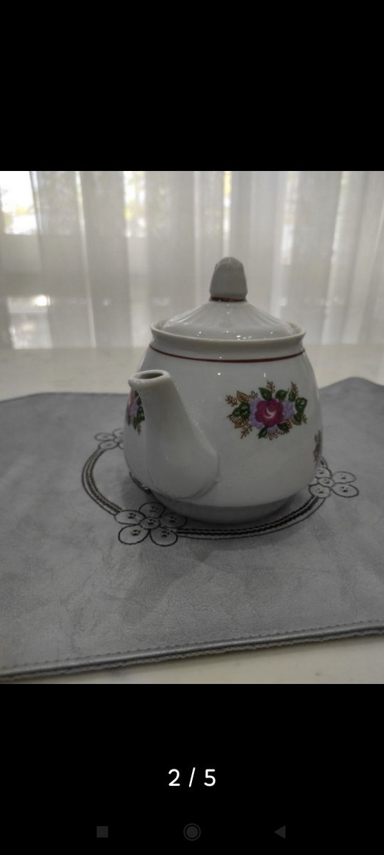 vintage porselen demlik - Görsel 2