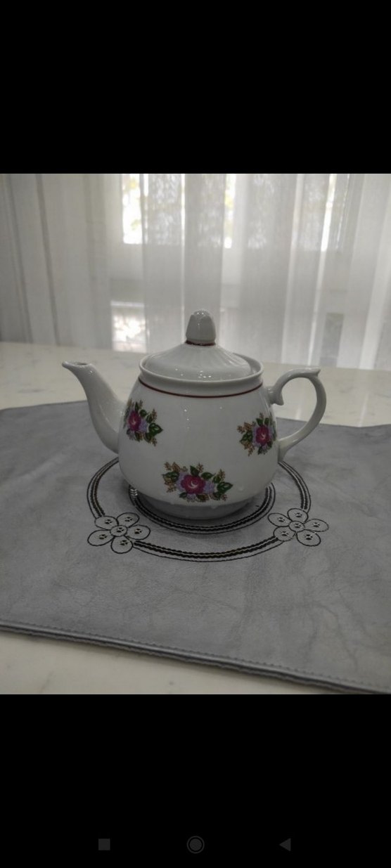 vintage porselen demlik - Görsel 3