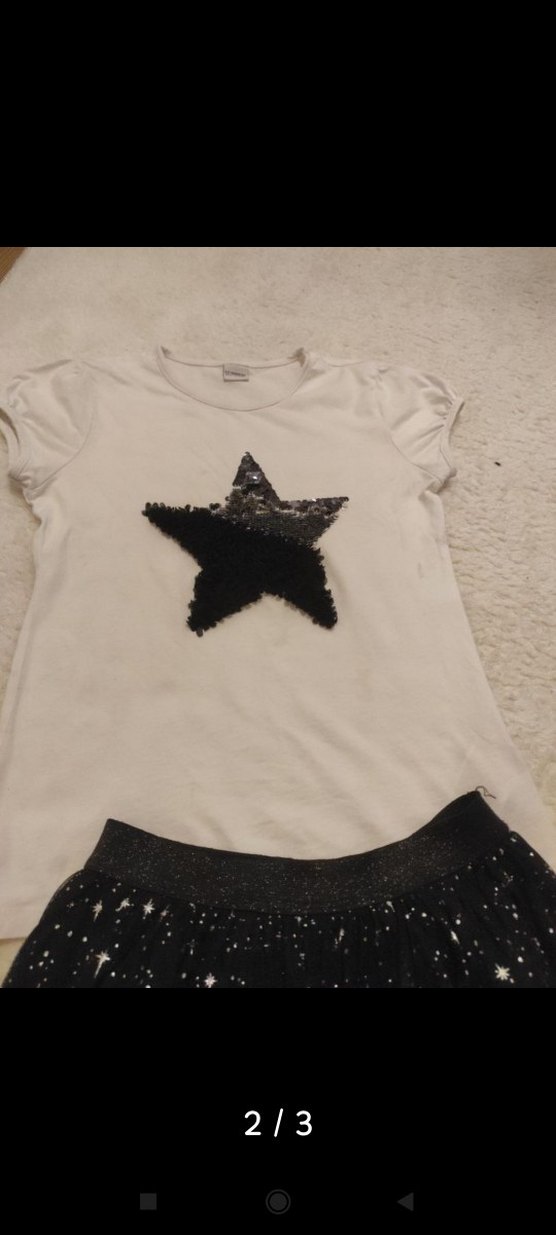 LCW pırıltılı etek ve t-shirt takımı - Görsel 2