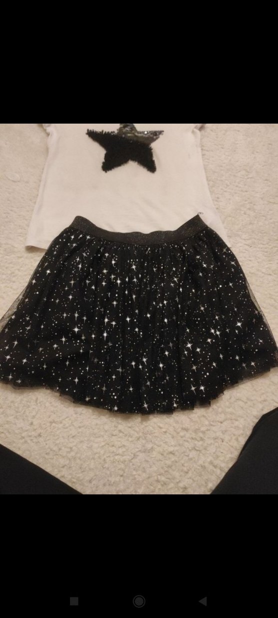 LCW pırıltılı etek ve t-shirt takımı - Görsel 3