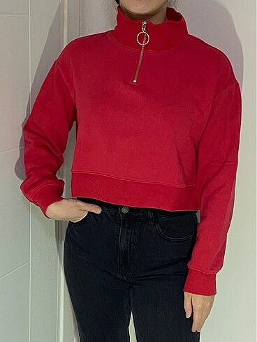 Kırmızı sweatshirt