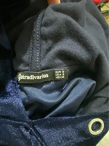 s Beden lacivert Renk Kadife sweatshirt