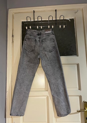 Gri Kadın Kot Pantolon - Görsel 2