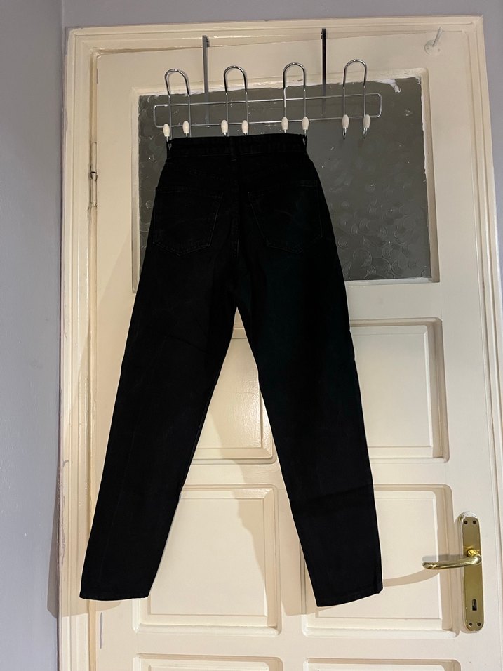 Siyah Kadın Mom Jean - Görsel 2