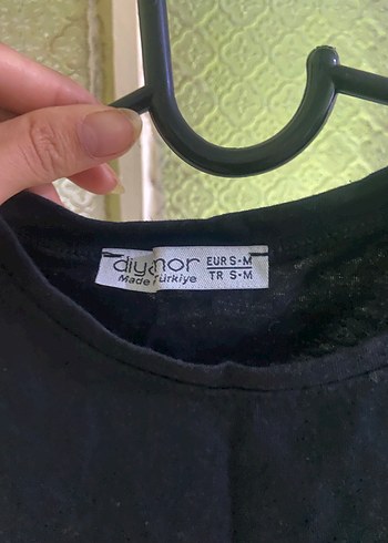 Siyah Kolsuz Hamile Tişörtü Midi Boy - Görsel 2