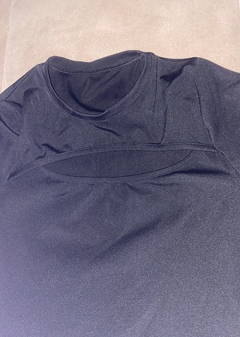 Siyah Kısa Kollu Hamile Tişörtü - Görsel 2