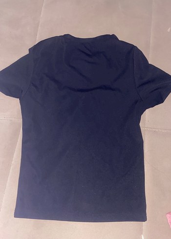 Siyah Kısa Kollu Hamile Tişörtü - Görsel 4