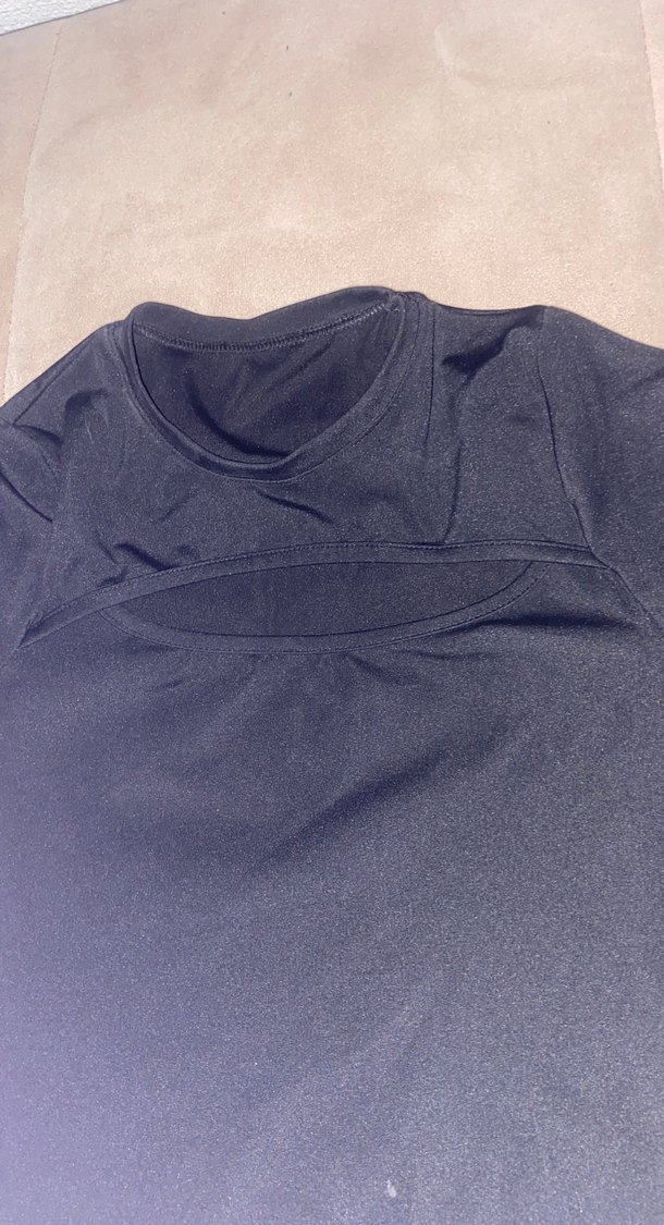 Siyah Kısa Kollu Hamile Tişörtü - Görsel 2