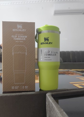 Stanley Flip Straw Termos Bardak Sarı - Görsel 2