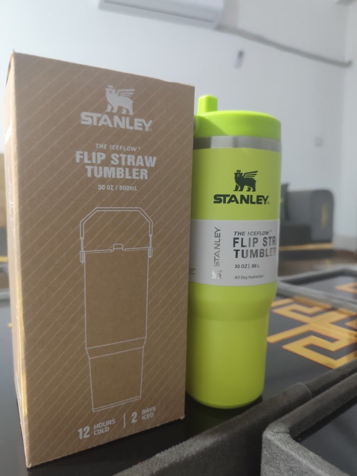 Stanley Flip Straw Termos Bardak Sarı - Görsel 4