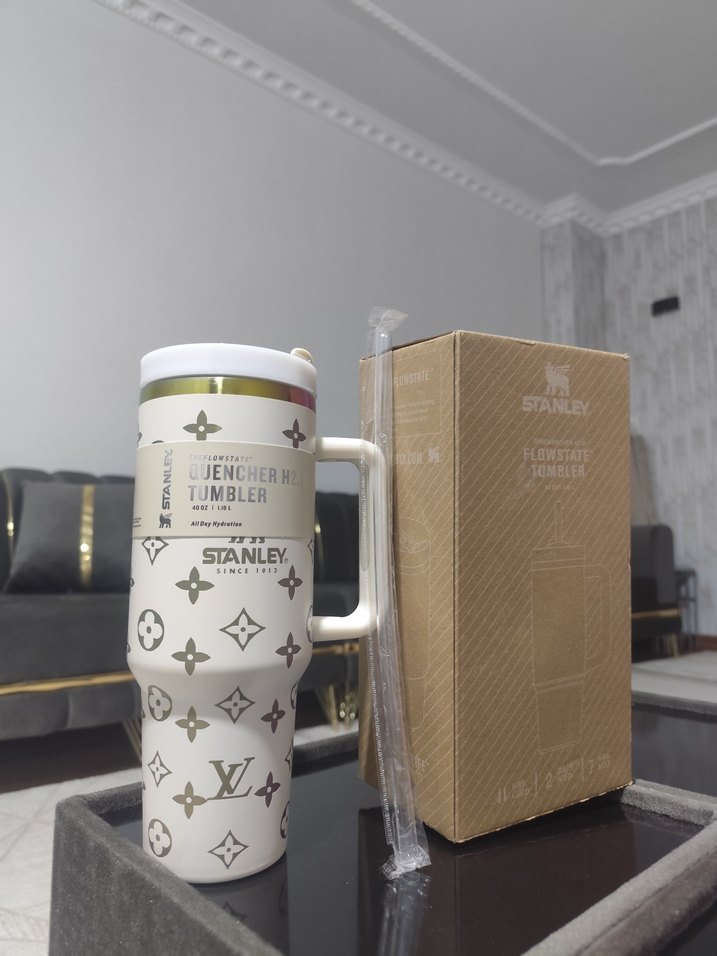 Beyaz Stanley Flowstate Termos Bardak - Görsel 4