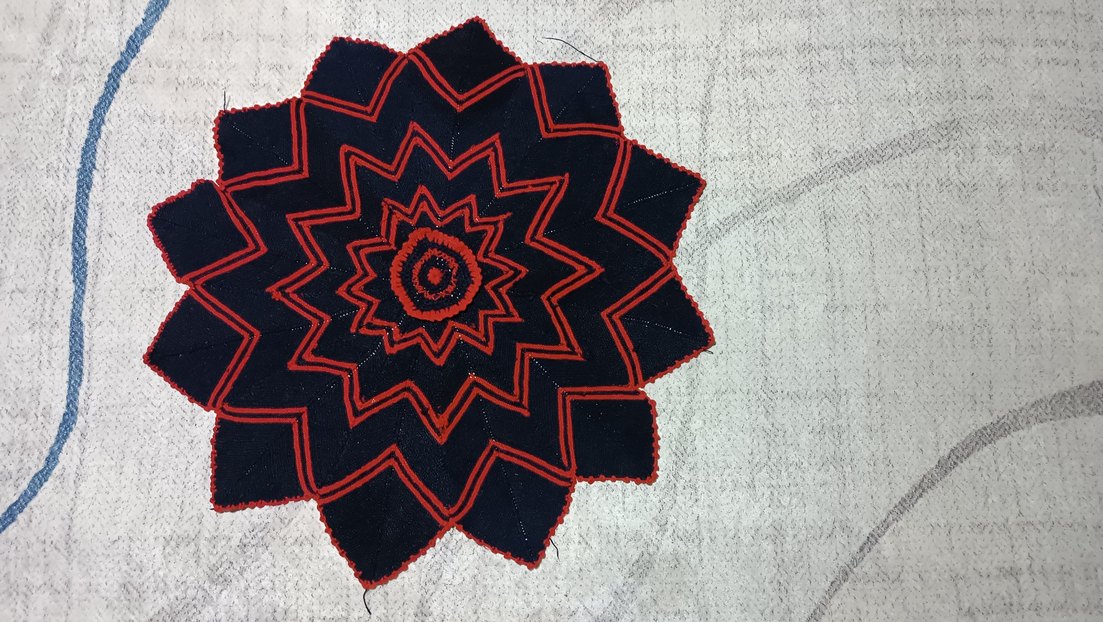 Nakışlı Bohem Çok Renkli Koyu Halı - Görsel 2