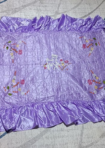 Mor Nakışlı Çocuk Battaniyesi - Görsel 6