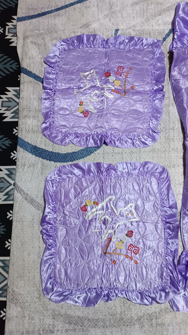 Mor Nakışlı Çocuk Battaniyesi - Görsel 3