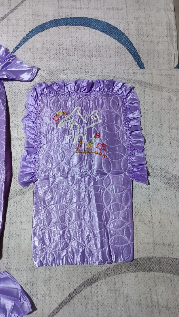 Mor Nakışlı Çocuk Battaniyesi - Görsel 4