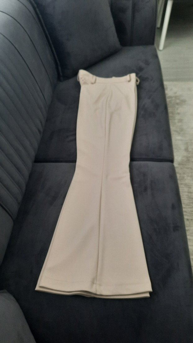 krem  Kumaş Pantolon - Görsel 2