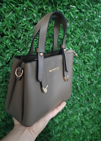 Kadın Kahverengi Deri Fermuarlı Çanta - Görsel 2