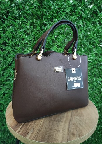 Sanmorris Kahverengi Deri Kadın Çanta - Görsel 4