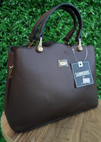 Sanmorris Kahverengi Deri Kadın Çanta - Görsel 2