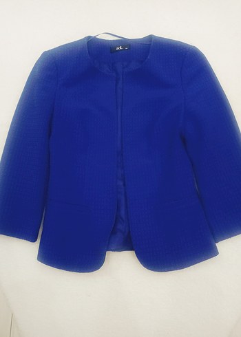 adil ışık mavi Kadın Ofis Takımı, Uzun Kollu, Pilili - Görsel 4