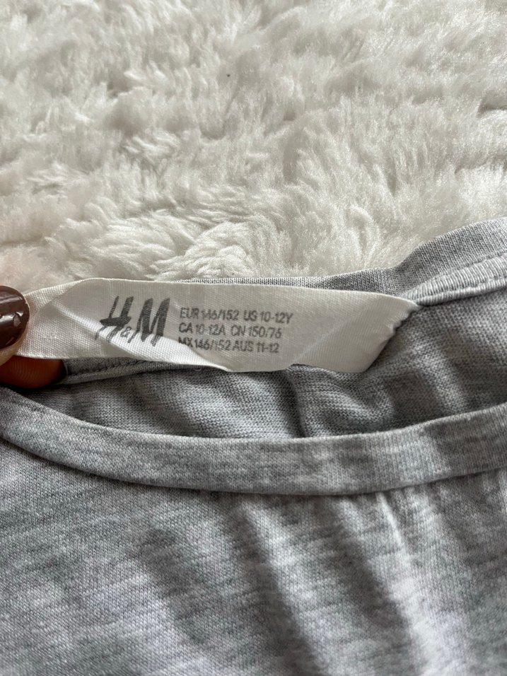 Gri Baskılı Kısa Kollu Tişört - Görsel 4