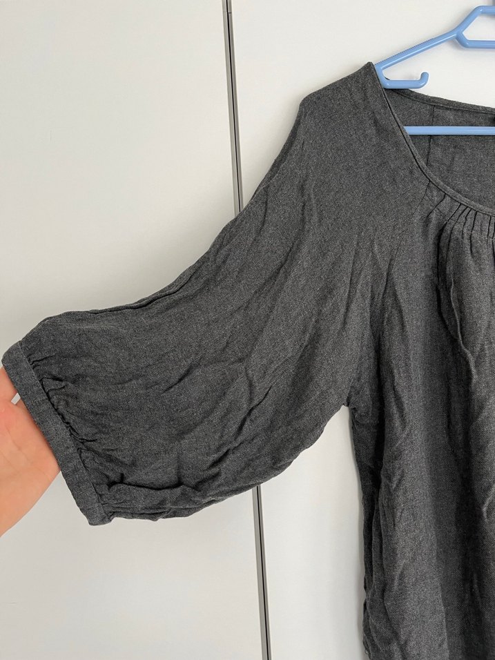 Gri Bol Salaş Elbise - Görsel 4