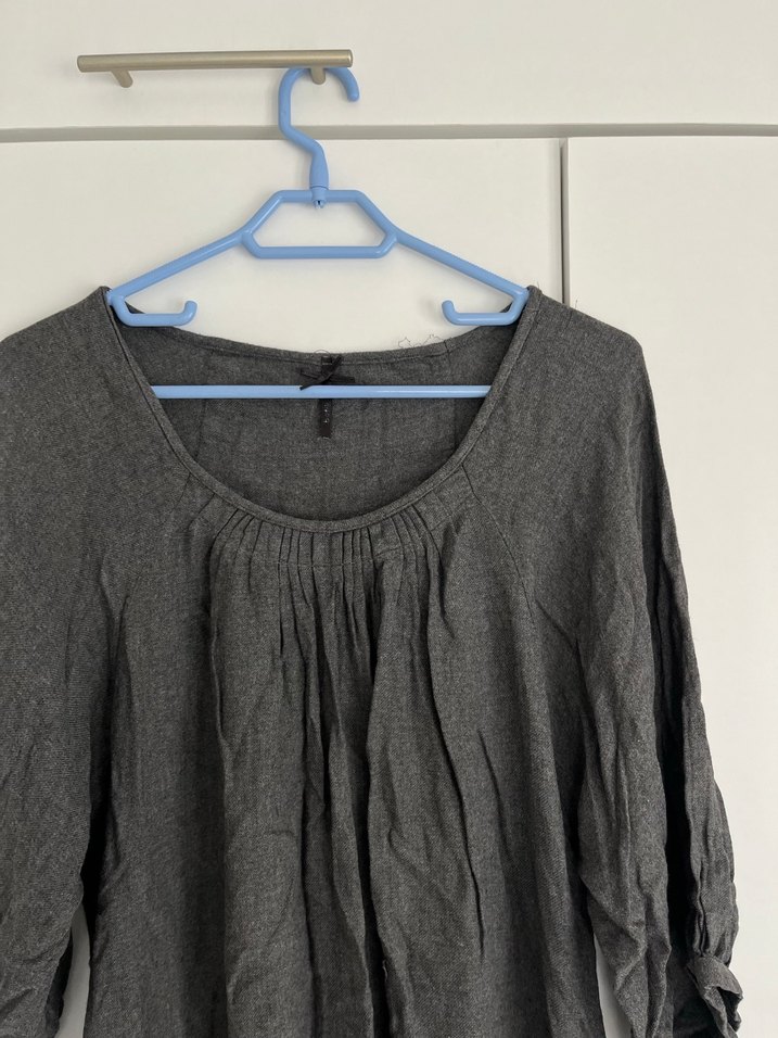 Gri Bol Salaş Elbise - Görsel 3