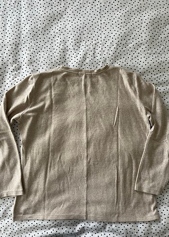 Bej Kadın Uzun Kollu Basic Kazak - Görsel 5