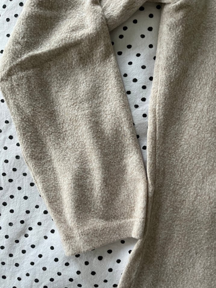 Bej Kadın Uzun Kollu Basic Kazak - Görsel 4