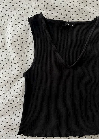 Siyah V Yaka Kadın Bluz - Görsel 2