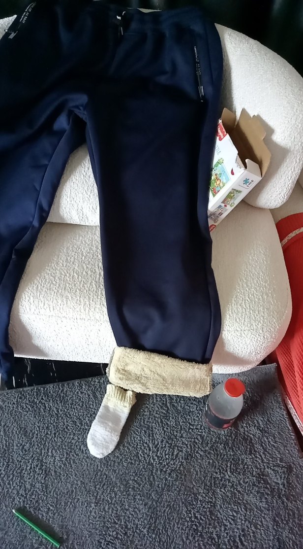 Erkek  Koyu Mavi Fermuarlı Eşofman Altı - Görsel 2