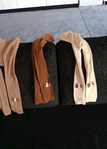 Bej Süet Kız Çorabı - Görsel 2