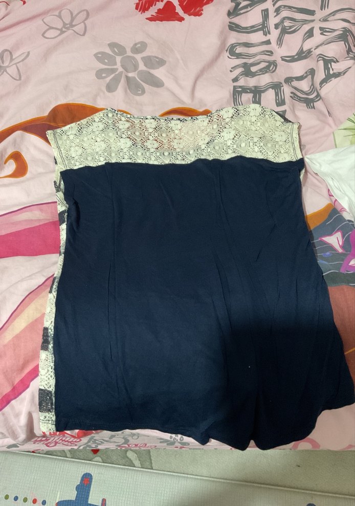 Kız Çocuk Dantel Detaylı Kolsuz Tişört - Görsel 3