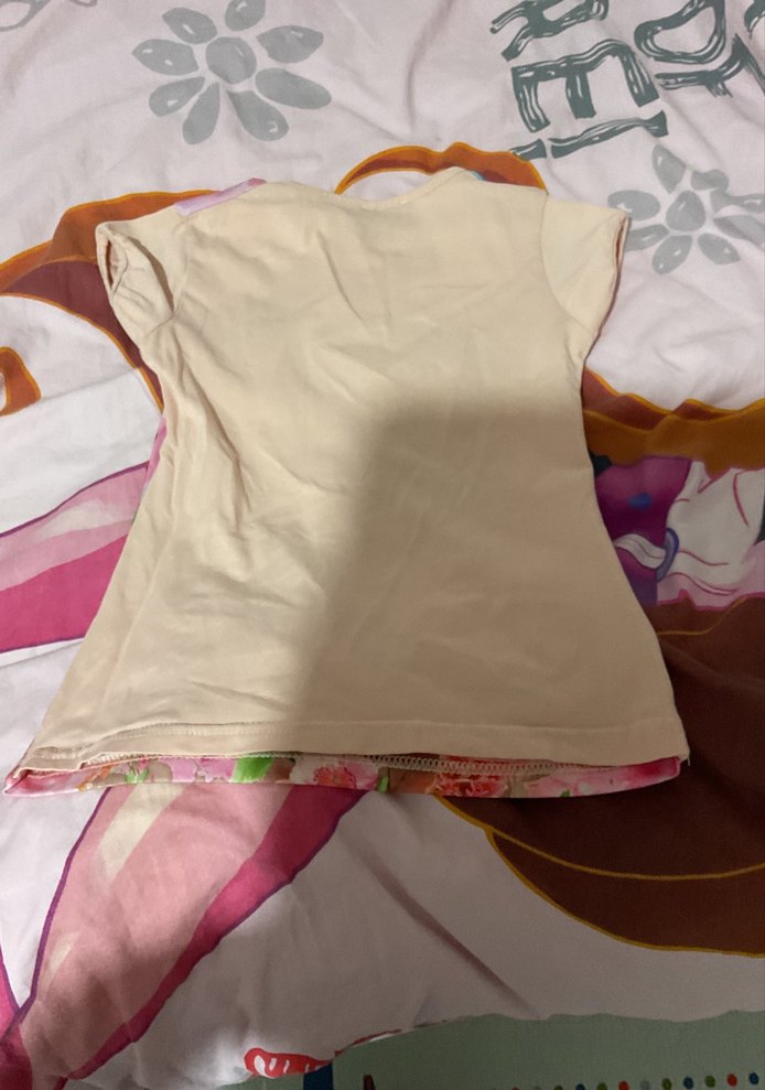 Kız Çocuk Çok Renkli Baskılı Tişört - Görsel 2