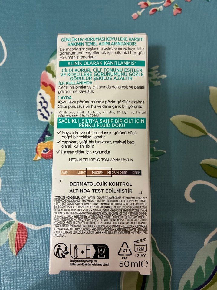 Loreal Paris bright reveal renkli fluid yüz güneş kremi - Görsel 2