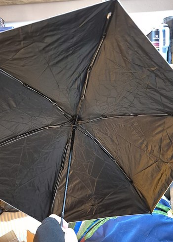 Fermuarlı Gri Kadın Erkek şemsiye - Görsel 4