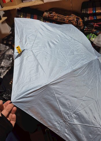 Fermuarlı Gri Kadın Erkek şemsiye - Görsel 5