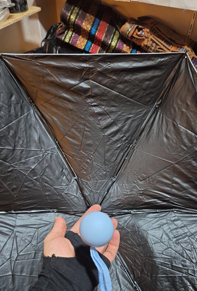 Fermuarlı Gri Kadın Erkek şemsiye - Görsel 3