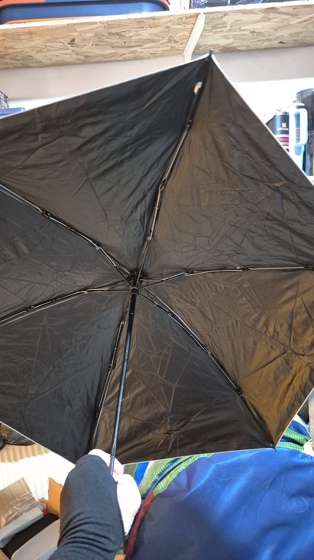 Fermuarlı Gri Kadın Erkek şemsiye - Görsel 4