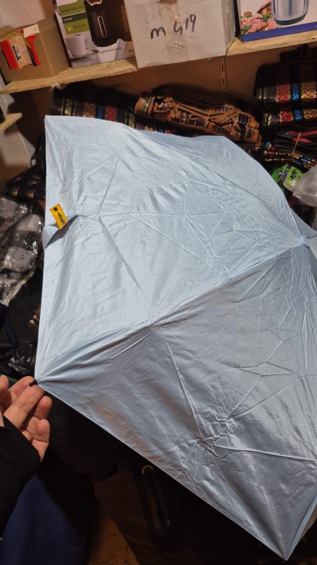 Fermuarlı Gri Kadın Erkek şemsiye - Görsel 5