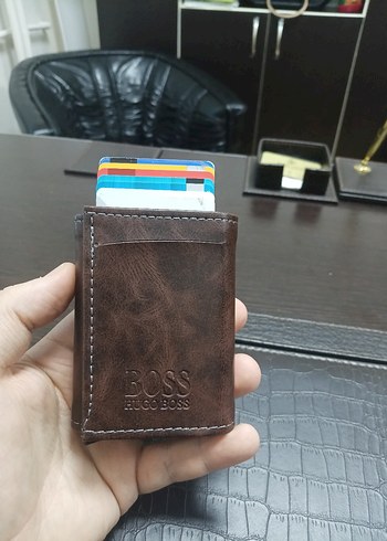 Hugo Boss Kahverengi Minimalist Erkek Cüzdan - Görsel 2