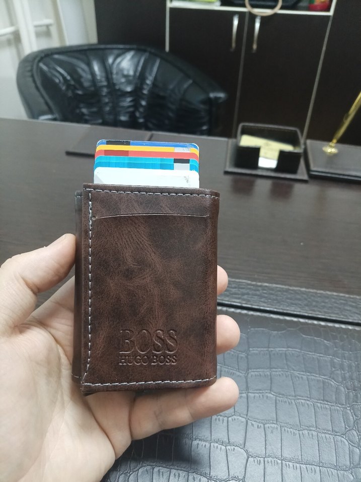 Hugo Boss Kahverengi Minimalist Erkek Cüzdan - Görsel 2