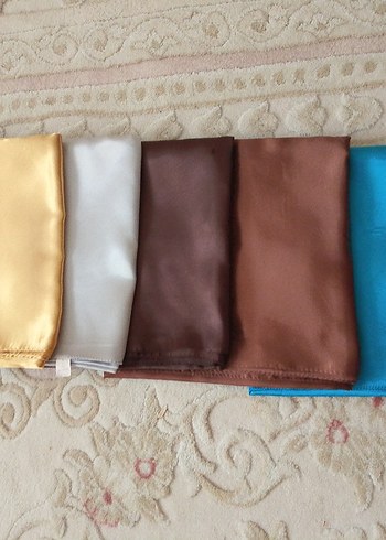 Kadın Çok Renkli İpek Görünümlü Şal - Görsel 3