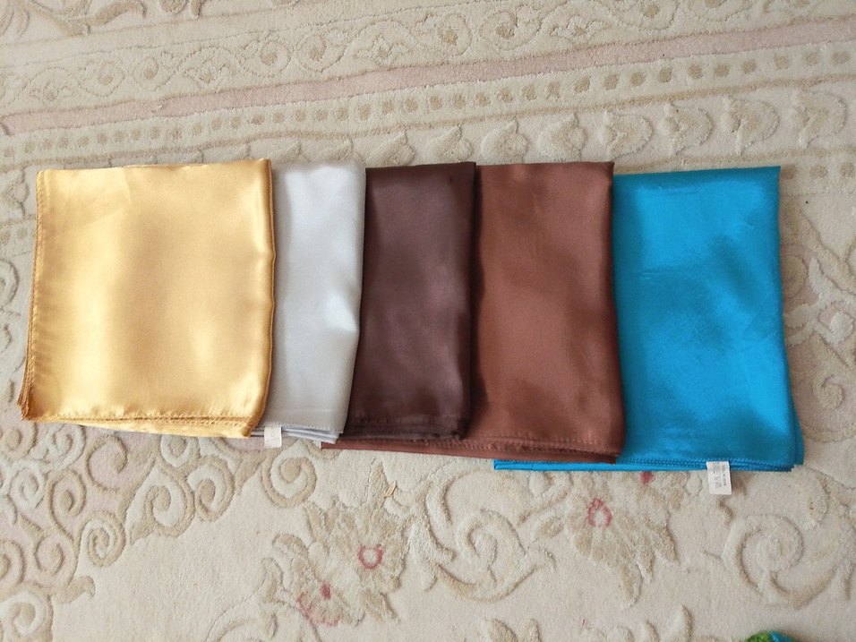 Kadın Çok Renkli İpek Görünümlü Şal - Görsel 3