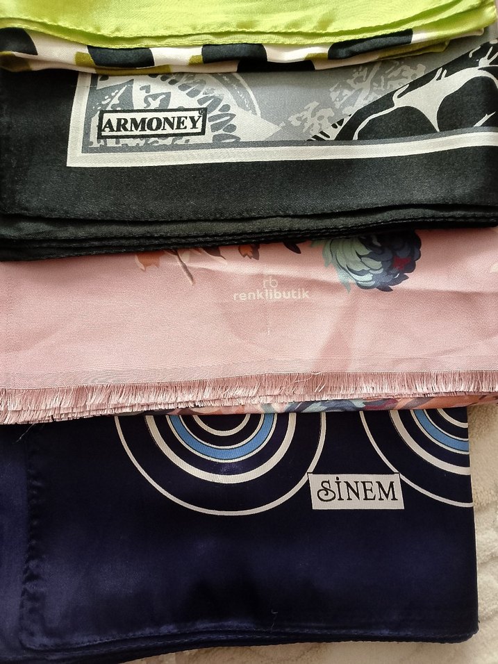 saten eşarp - Görsel 4