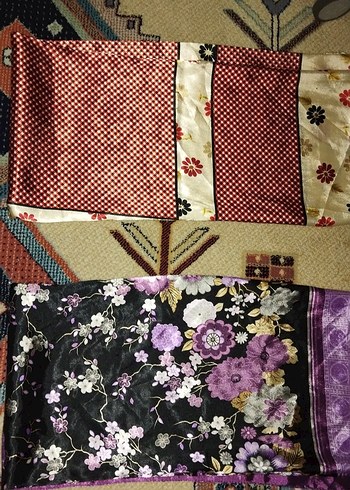 Parlak Çok Renkli Pliseli Bohem Kadın Fular - Görsel 9