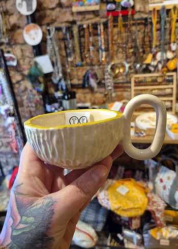 El Yapımı Seramik Kupa - Görsel 2