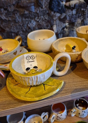 El Yapımı Seramik Kupa - Görsel 4